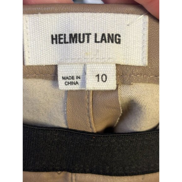 Helmut Lang Lamb Leather Pants Cocoa Size 10 - Picture 5 of 6